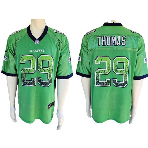Nike NFL On Field Seattle Seahawks Earl Thomas #29 Jersey Men’s 48 Green Blue - Picture 1 of 14